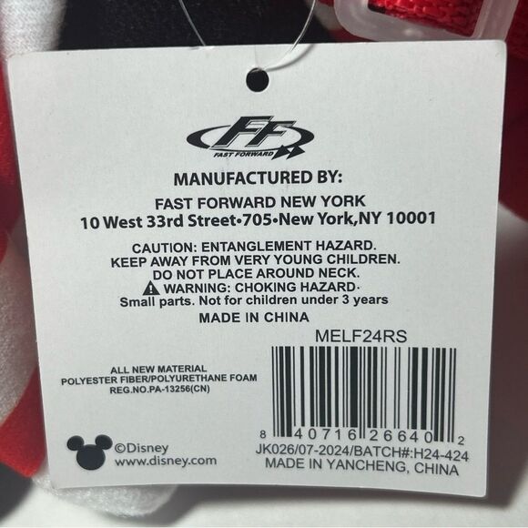 NWT Kids Mickey Mouse Plush Backpack Stuffed Toy Disney Holiday Christmas - Picture 9 of 9